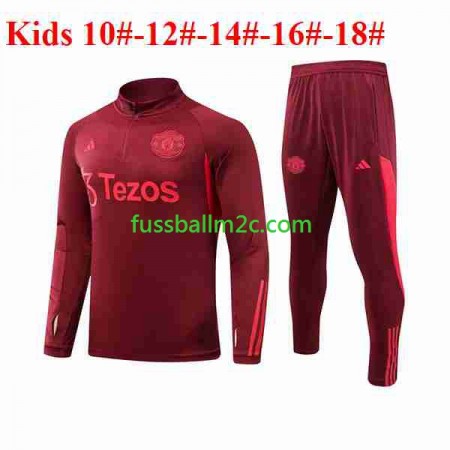 Manchester United Kinder Rot Sweatshirts Anzüge 2023-2024